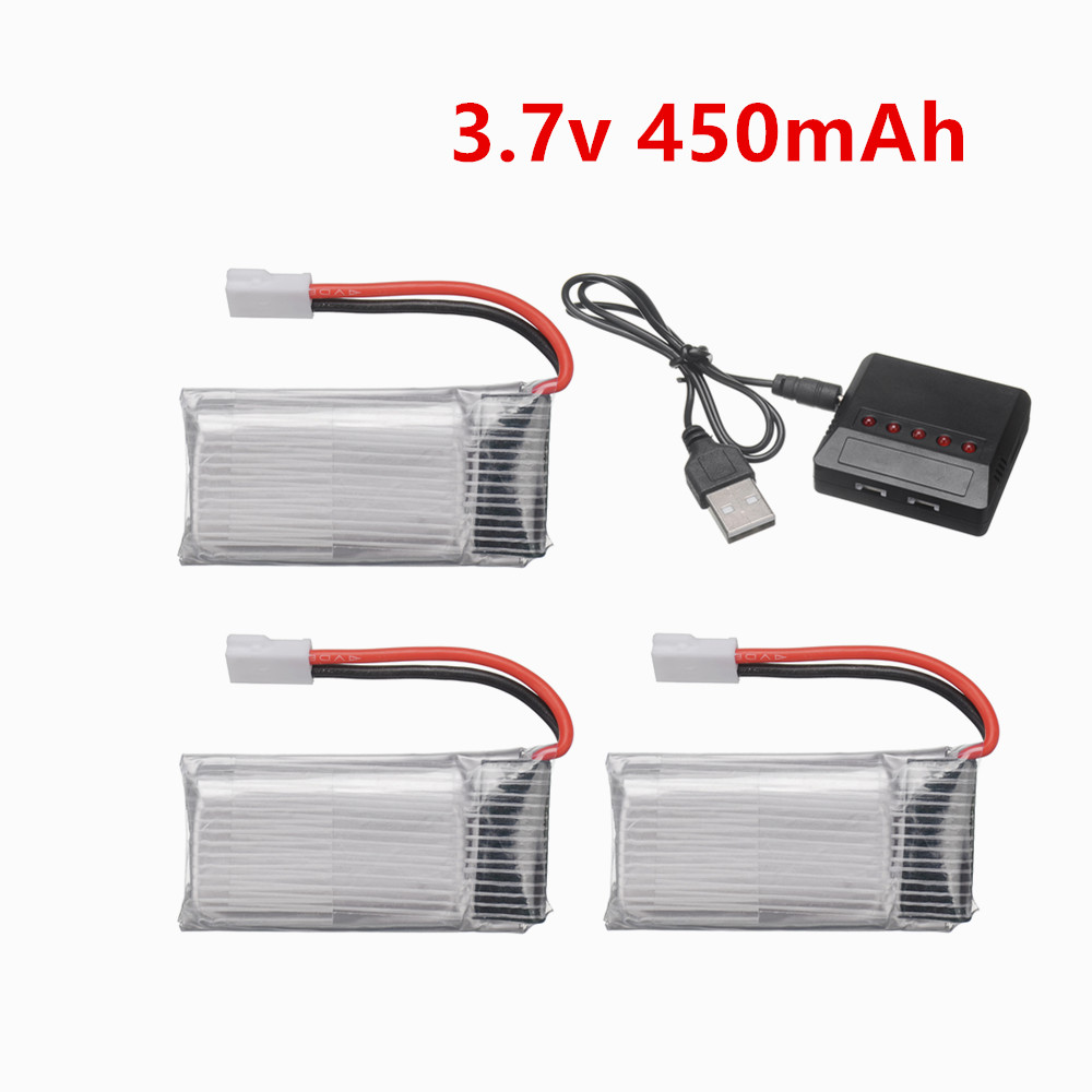 Drone Battery Bag - 802035 LiPo Batterij 3.7V 450mAh Oplaadbare