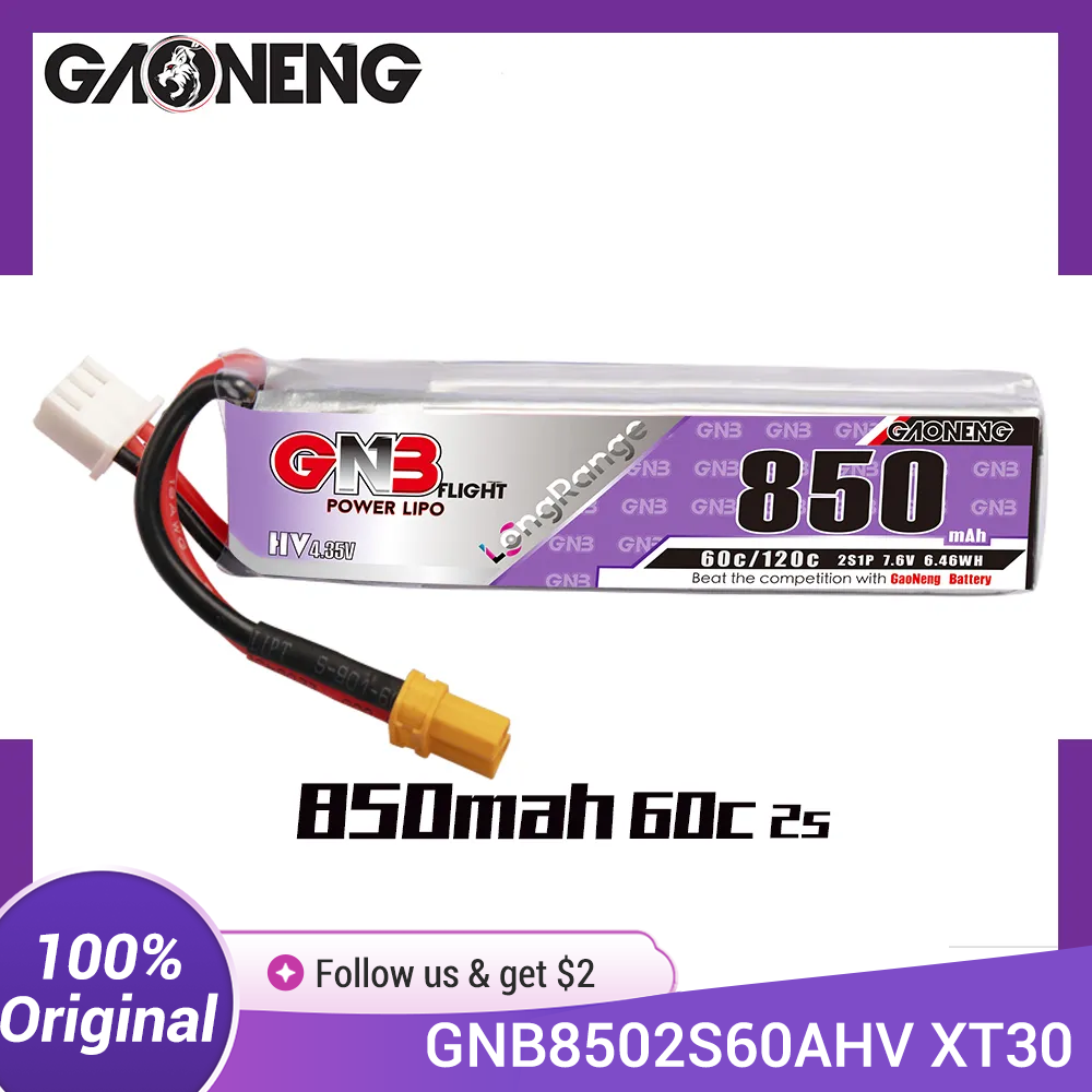 GAONENG GNB LiPo Batterij 850m - Drone Battery Li-Ion recensie en prijs